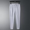 Spring and Autumn Men's Casual Sports Pants Thin Slim-fit Tie-Toe Straight Sweatpants