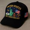 US 250th Anniversary Cap Breathable Patriotic Baseball Caps Flag Statue of Liberty 1776-2026 Embroidered Hats Trucker Hat