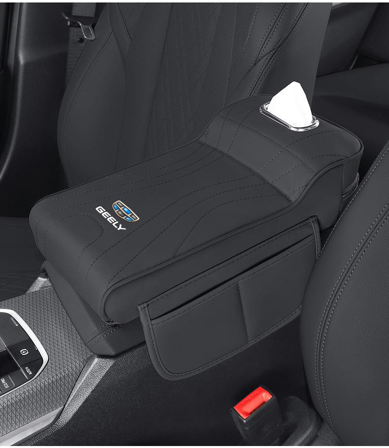 Car Tissue Storage & Armrest Pad for Geely Models: Xingyue L, Xingyuan, Xingrui, Emgrand, Boyue Pro