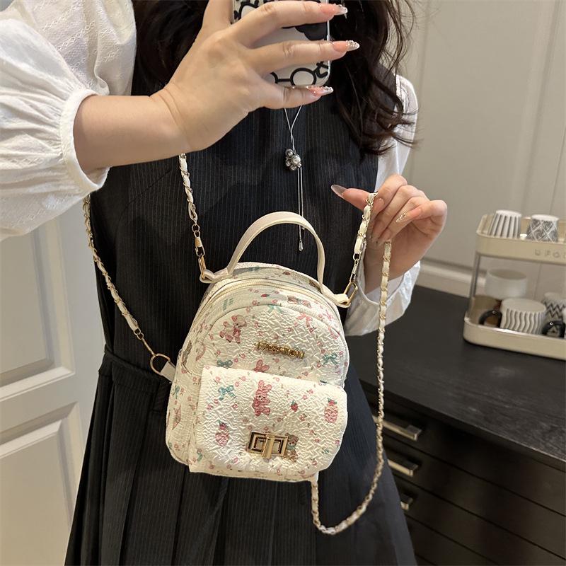 Schoolbag1011 Autumn New Fashion Trend Backpack Personalized Simple Niche Design Casual Foreign Style Women's Backpack