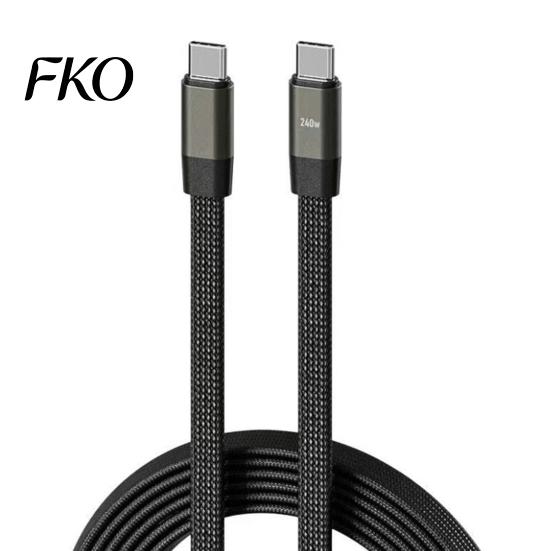 Efficient Data Backup Cable 240W Cable, Two-in-One Charging And 480Mbps High-Speed Transfer USB Type-C High-speed to Fast Notebook with E-Marker Chip