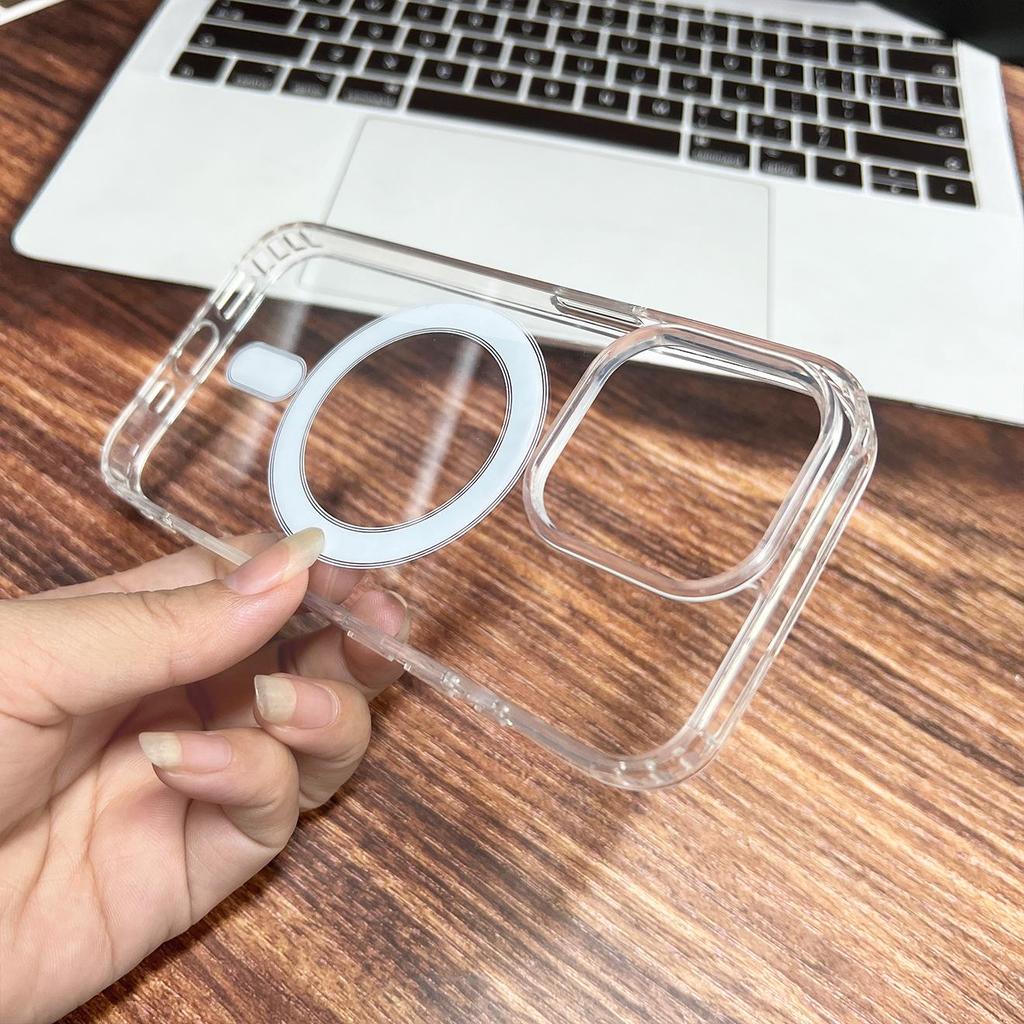 Magsafe iPhone 16/17 XSMAX Transparente Magnetische Schutzhülle