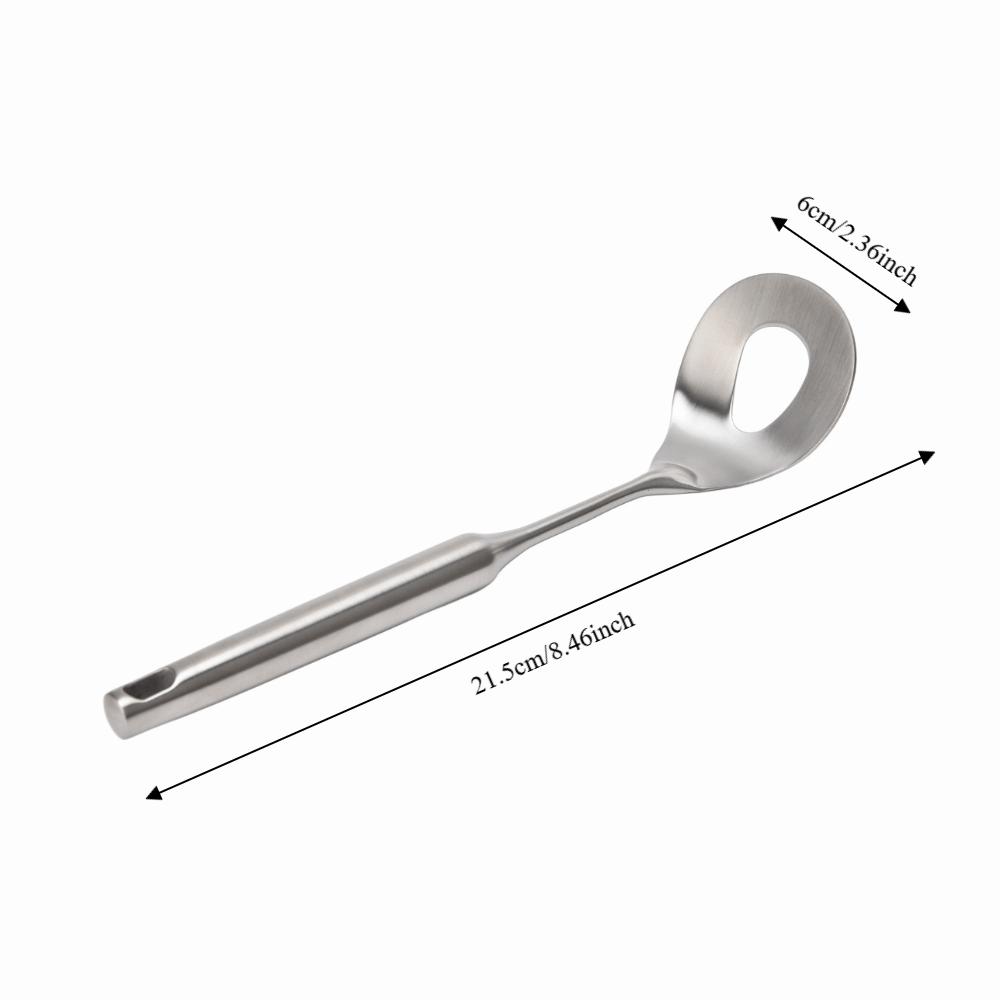 304 Stainless Steel Meatball Spoon with Hole Sliding Making Spoon Kitchen/Dinning Bar
