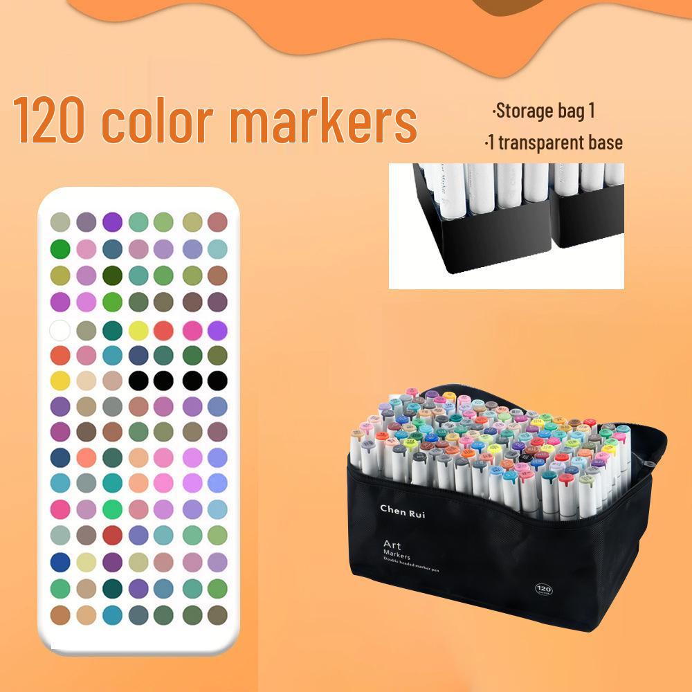 48-Color Anime Marker Set: Fade-Resistant Layerable Watercolor Brush Pens