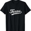 Texas TX T-Shirt Vintage Baseball Sport Script Tee T-Shirt, 100% Baumwolle