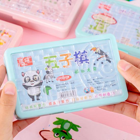 Kids Chess Game Brain Teaser Bead Balance Maze Board Game Kids Adults Portable Travel Educational Chess Strategy Game