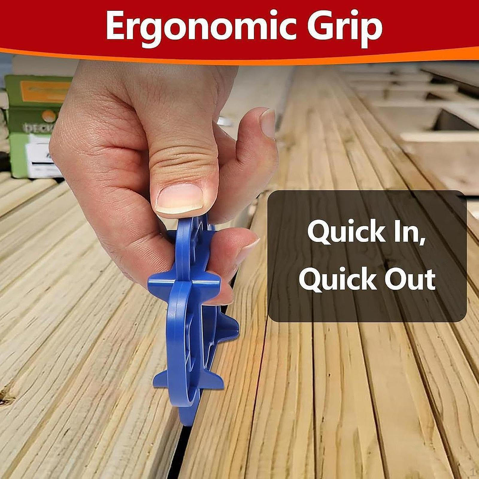 

Инструмент Мультиразмер 5/32 3/16 1/4 5/16 Прокладка для доски настила для ПВХ Blue 1 Piece