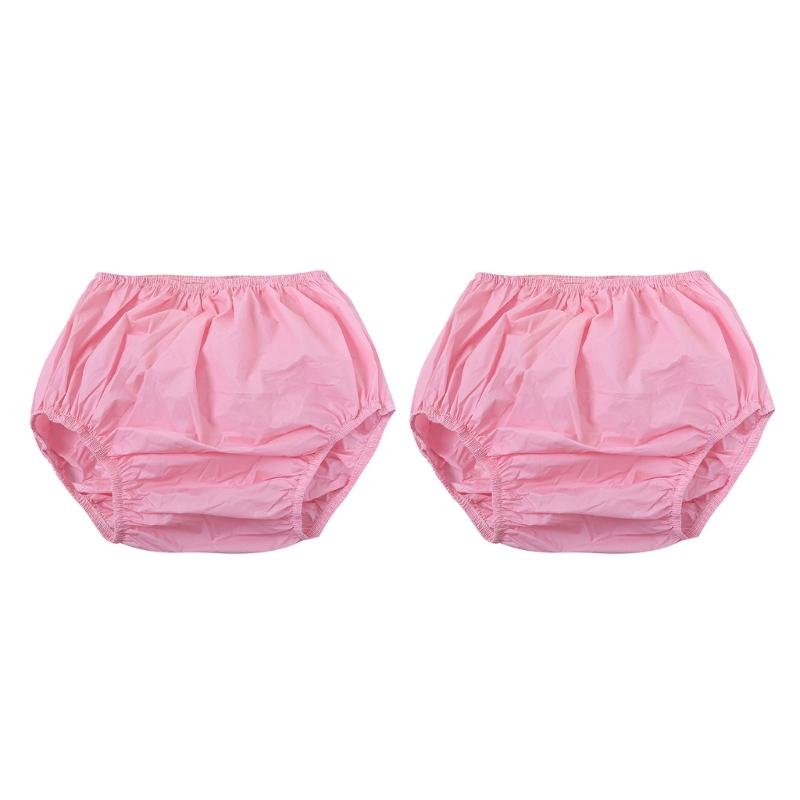 Adult Washable Adult Incontinence Protective Briefs Reusable Water Resistant Underwear Discreets Day Night Use Pack of 2