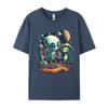Tops T Shirt Lovely Aliens Tshirt Autumn Cotton Fabric Unisex T Shirt Design Hip Hop Alien Vistors TShirt