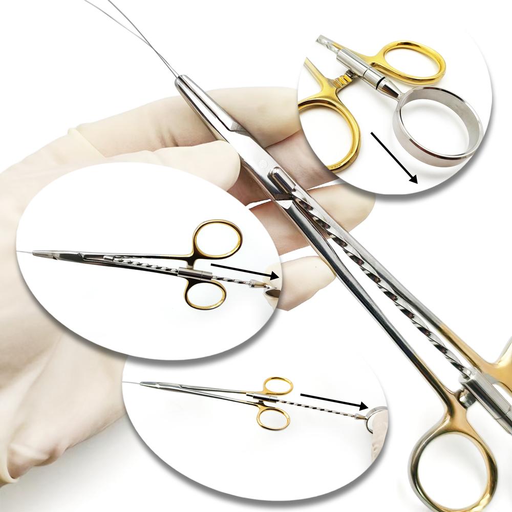 High Quality Corwin Hegar TC Wire Twisting Forceps Half Gold Operating Forceps Made Stainless Steel Surgery Instruments