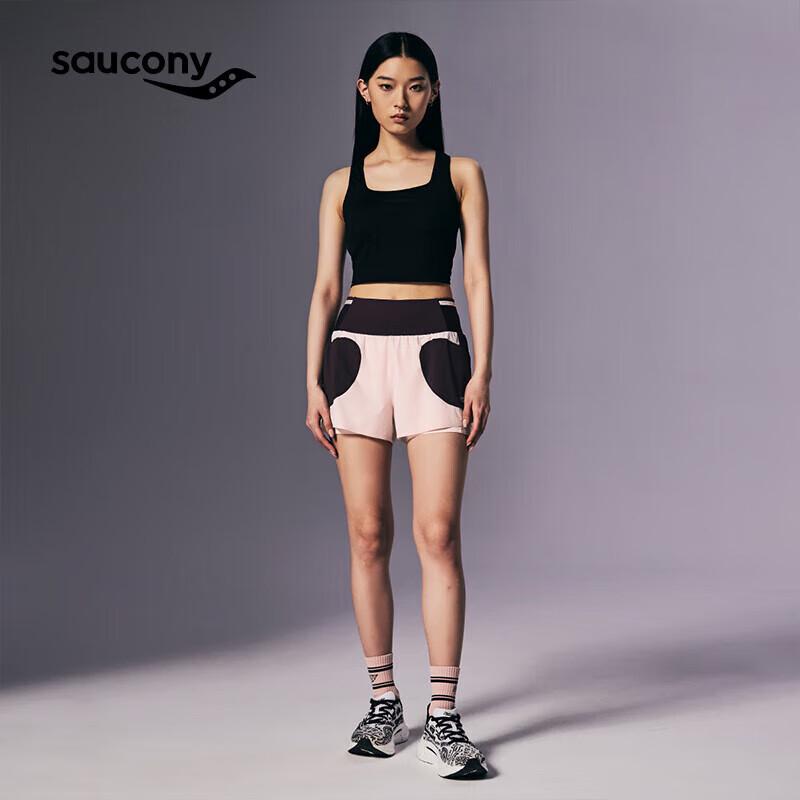 Saucony Nathan Bell Women's 2-in-1 Breathable Sports Shorts