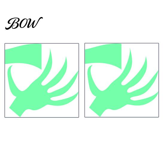 Removable PVC Wall Stickers Halloween Glow in The Dark Stickers, Luminous Ghost Hand And Bat Waterproof Secret Room Decor Decals, Horror Theme