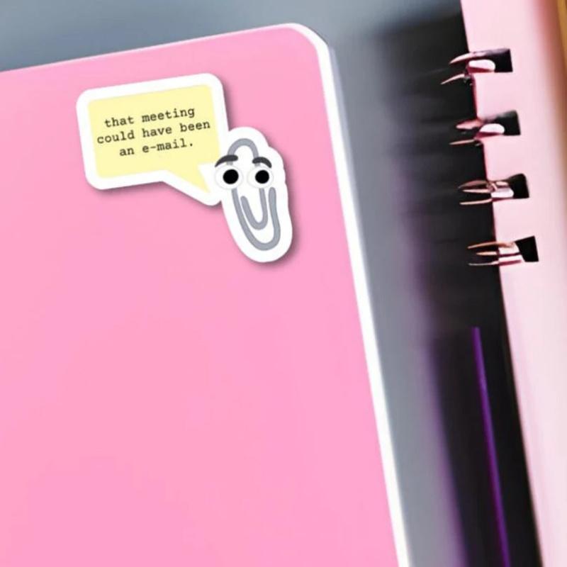 Clippy Sticker, Corporate Humor, Office Lingo, Durable for Laptop,  Luggage, Skateboard & More - Perfect for Teens, Adults, Creative Decor & Gifting
