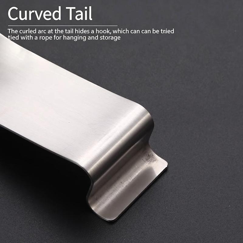 Fish Shape Stainless Steel Spoon Rest with 1 Buffet Clip Thickened Turner Tray Ideal for Home Buffet Catering
