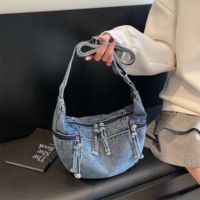 Džínová taška přes rameno Dámská nákupní taška Crossbody taška