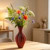 3D Printed Vase Geometric Design Modern Decorative Vase for Living Room Kitchen Counter Dining Shelf Office Coffee Table