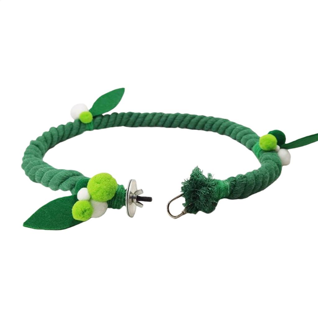 Bird Rope Cotton Flexible Standing Green Chewing Toy Climbing Swing Bird Rope Toy For Cockatoos Lovebirds Conures Budgerigar