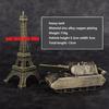 Alloy  Tank 1 / 72 All Metal Military Tank Model Ornament Non Scrollable Home Decoration with Woodbox