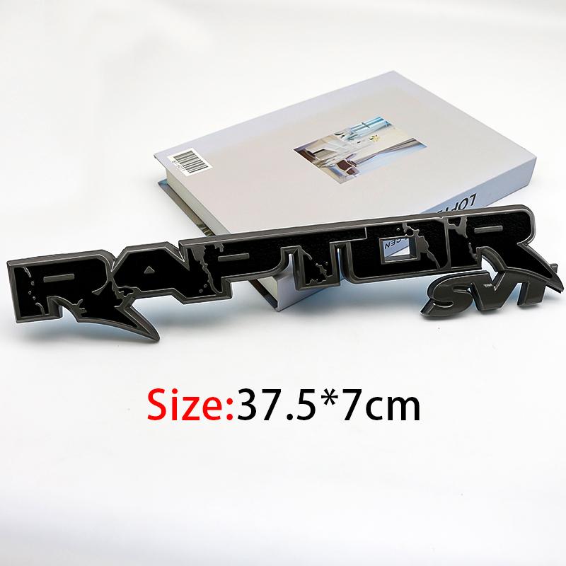 Yfkuj9 3D ABS Exterior Rear Trunk Fender Badge Emblem For Ford Raptor SVT F150 Ranger Auto Tuning Parts Focus Mondeo Fusion EcoSport
