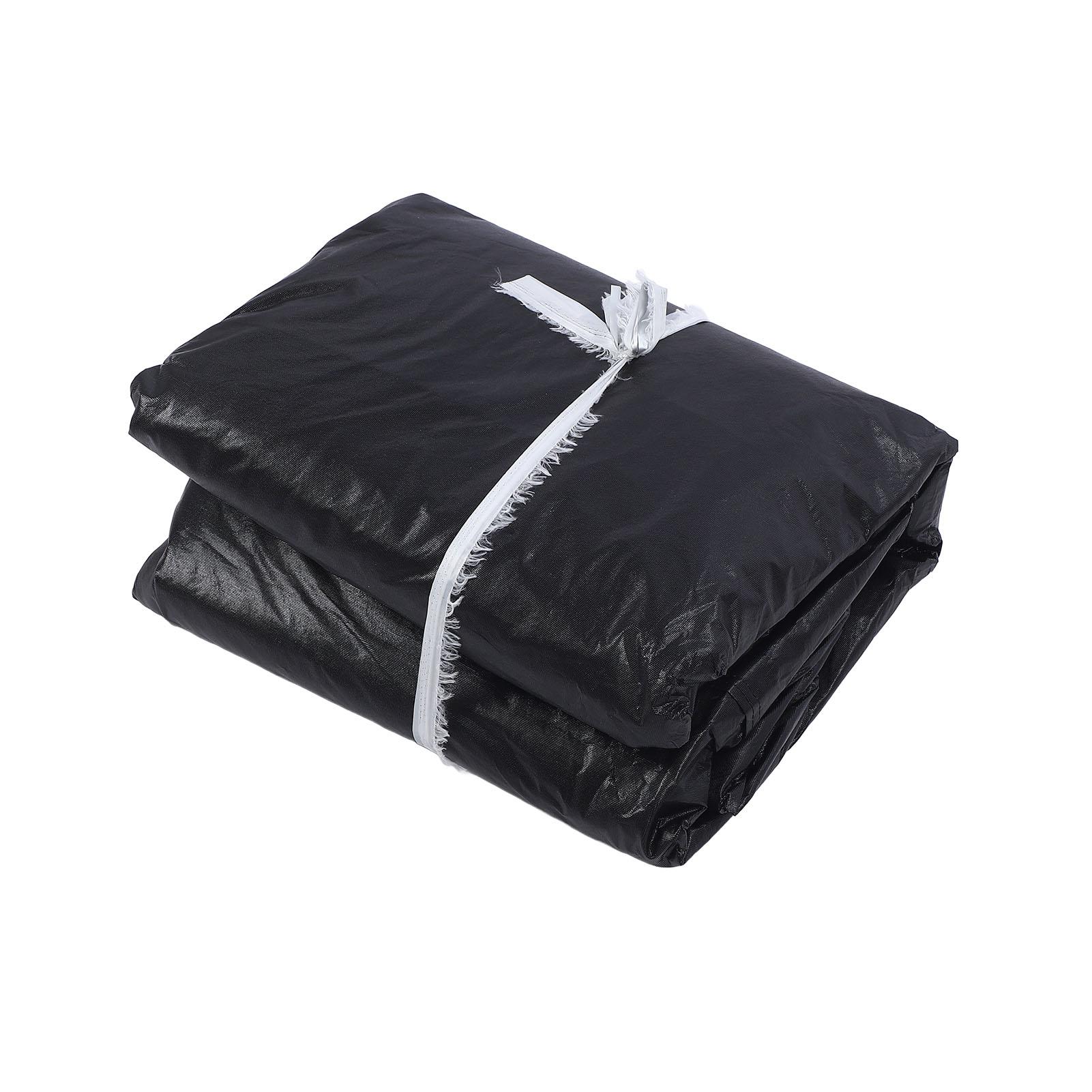 

Truck Cover Heavy Duty Waterproofing Windproof Reflective Stripe Snow Sun Dust Protection for Pickup Trucks Black