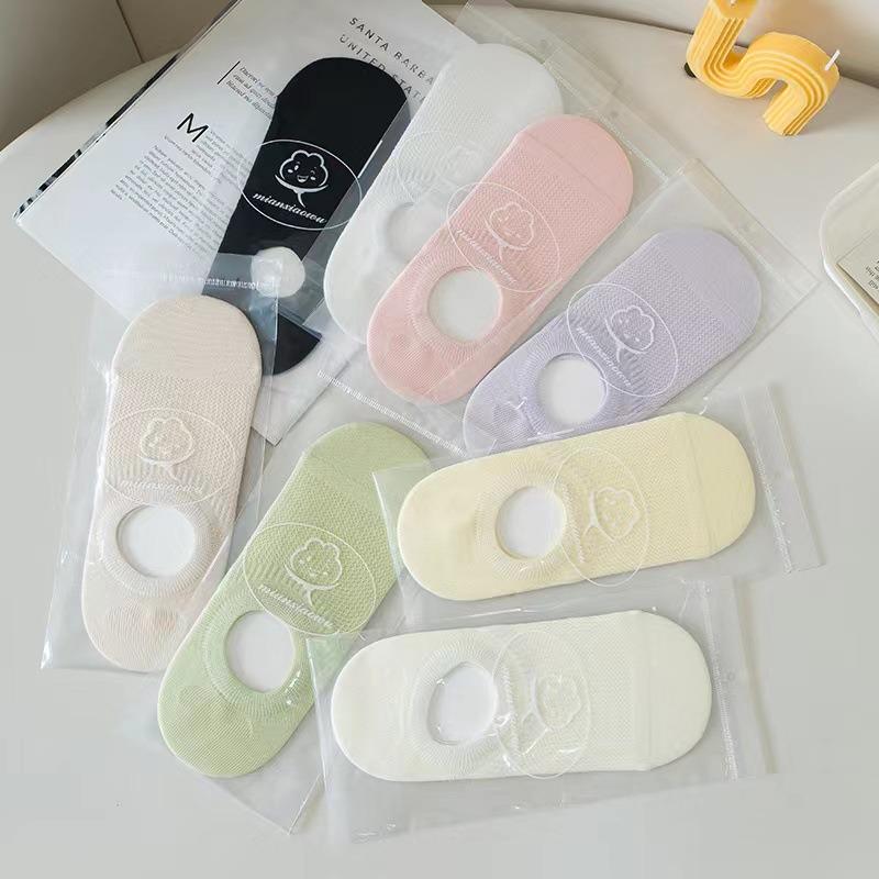 Summer Boneless Socks, Women's Boat Socks, Thin Shallow-mouthed Invisible Socks, Anti-slip and Non-dropping, and Mesh Breathable Short Socks
