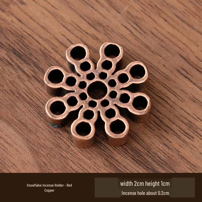 Antique Double-Layer Lotus Incense Holder for Tea Ceremony and Buddha Incense, Multi-Porous Sandalwood Line Burner.