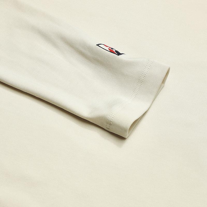 Fila Original Fashion Simple Classic Retro Sports Casual Versatile Comfortable Round Neck Slim Fit Long Sleeve T-Shirt Women Tops Khaki F11W619214FBG