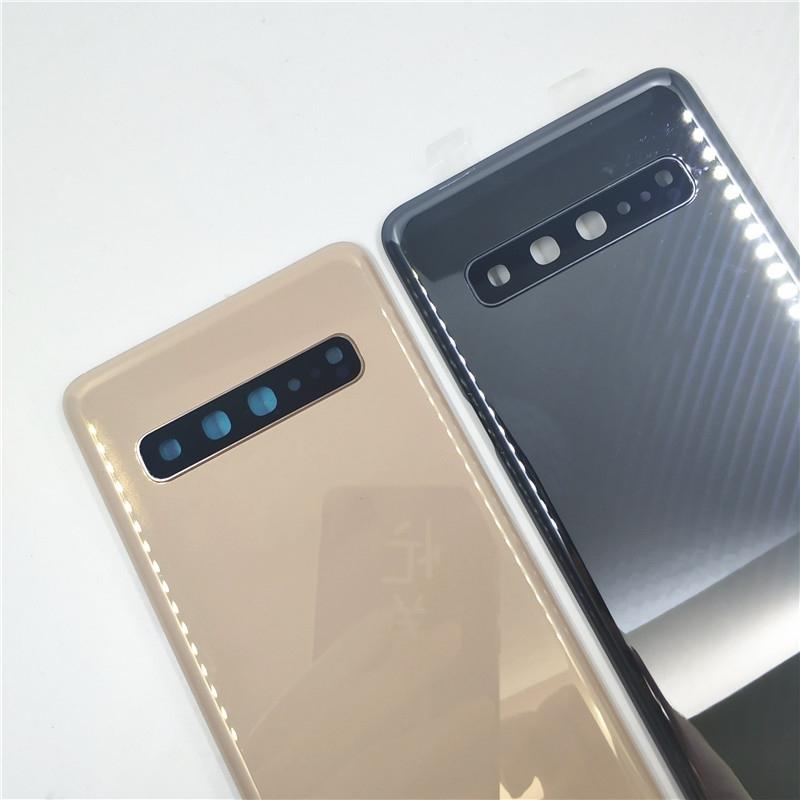 For Samsung Galaxy S10 5G G977 G977F 5G Version Battery cover Rear Glass Rear With Camera Lens