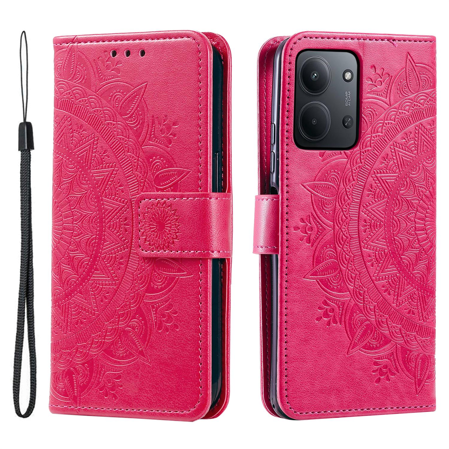 

Для Xiaomi Redmi 15C 5G (Європа) (173 мм)/15C 4G (Європа) (173 мм) Чохол-підставка з тотемним тисненням, гаманець з PU шкіри, чохол для телефону з ремінцем на зап ястя E