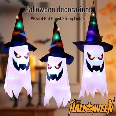 Świecące Duchy LED Girlanda Świetlna do Strasznych Dekoracji Halloweenowych