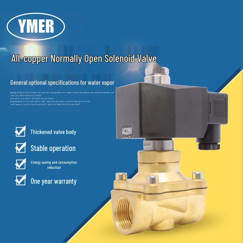 220V Solenoid Water Valve: Normally Open, 24V/220V Hot Water Drain
