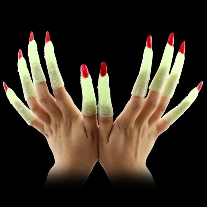 Halloween Nails Prop Witch Nails Set False Witch Nails Witch Finger Nails Props