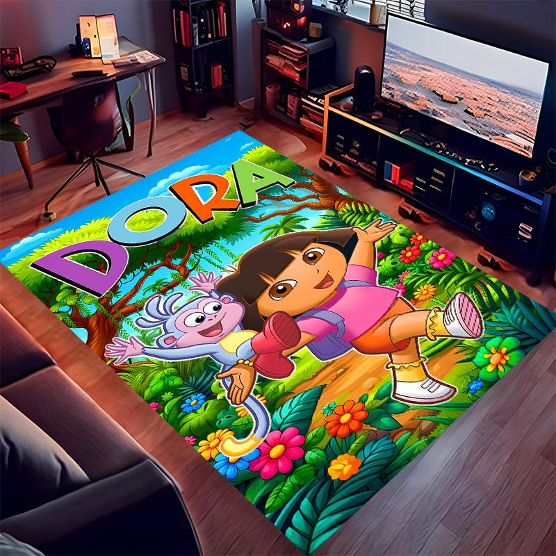 D-Doras The Explorer Printed Absorbent Washable Carpet, Non-Slip Bathroom Mats, Kitchen Rugs, Yoga Mat,Living Room Entrance, Camping Picnic Rugs