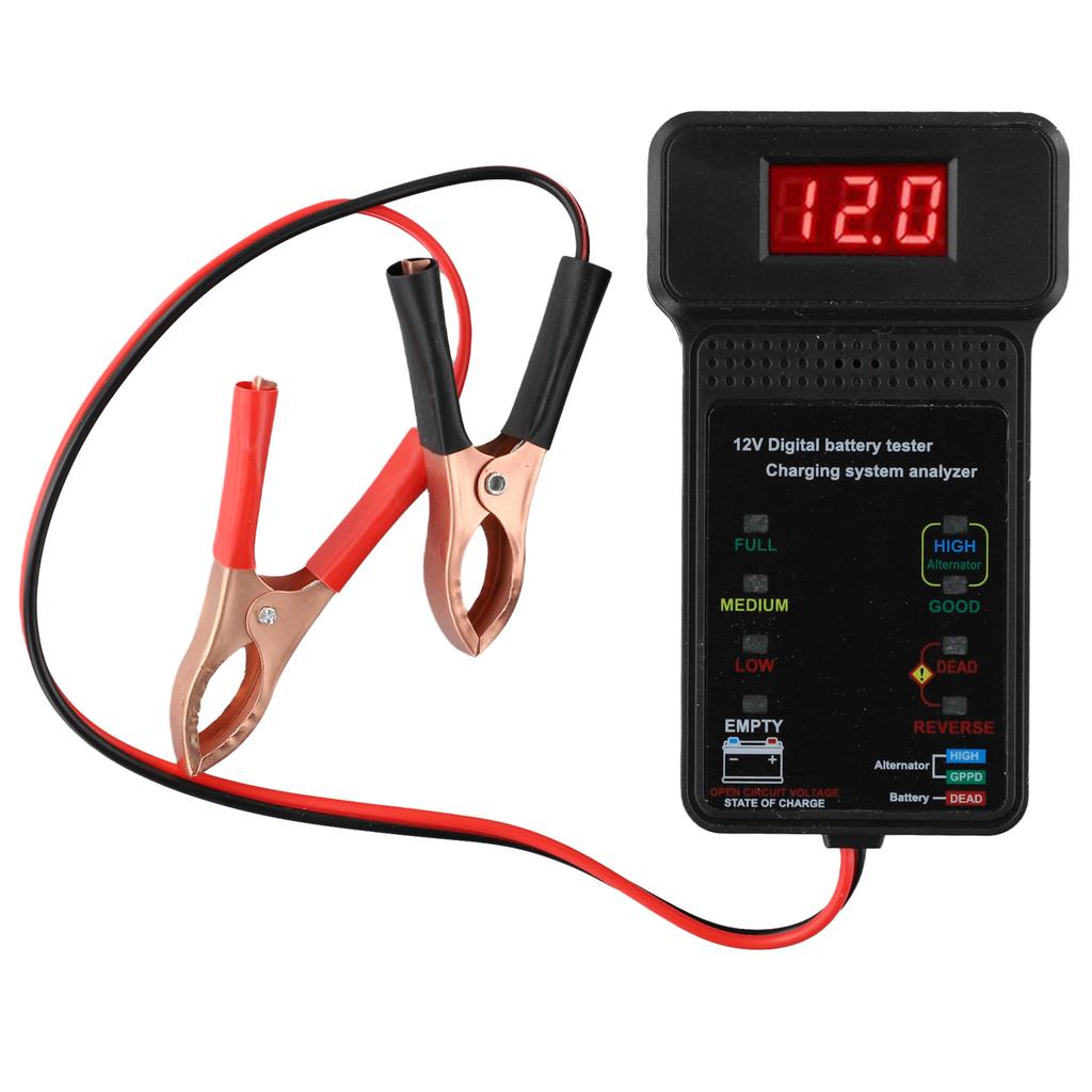 Batterietester Diagnosewerkzeug für 12V Autobatterien Schnelle und genaue Prüfung mit LED-Anzeige und Batteriestatusanzeige