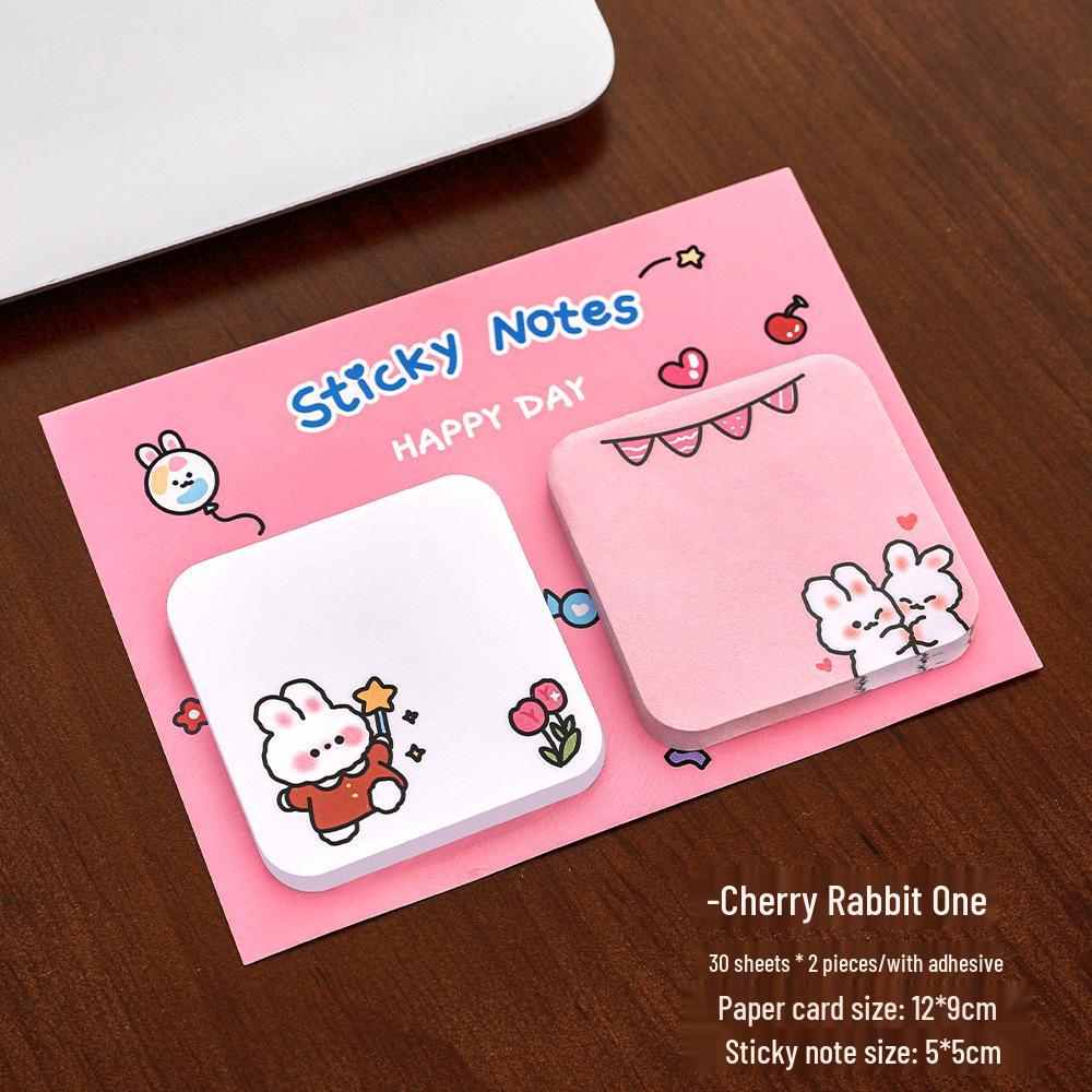 Creative Cute Capybara Sticky Notes - Tearable & Reusable for Students, High-Value Cartoon Stationery