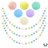 Pom Pom Garland DIY Kit with Sewing Needle for Kids Birthday Party Decoration Soft Fuzzy Balls String for Creative Craft Projects and Home Decor