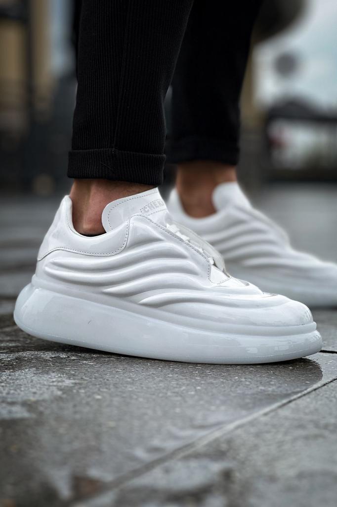 Chekich H Neue Kollektion CH299 Sollievo Herrenschuh Weiß Schwarz Braun Hellbraun