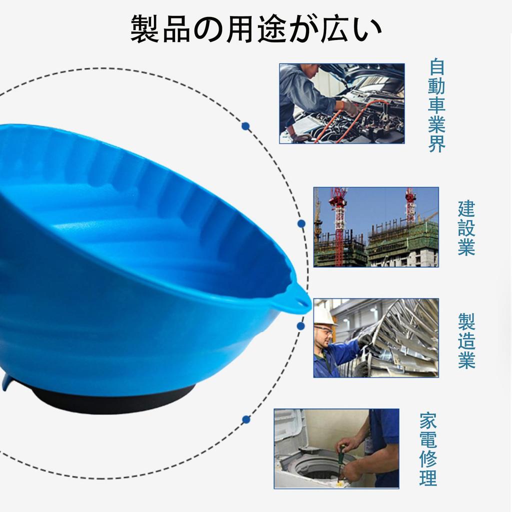 Magnetic Tray with Tool Parts Auto DIY Tool Blue Magnets, Organizer, Storage, Workbench, Repair, Tray,