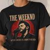 Weeknd Retro Sänger Portrait T-Shirt | After Hours til Dawn Tour Poster Stil Shirt und Kinder T-Shirt