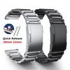 20 22mm Titanium Strap for Huawei GT5/4 Pro 46mm Metal Band for Samsung Galaxy Watch 7 6 40mm 44mm Bracelet for Amazfit Active 2