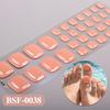 Gel Toenail Strips with File Easy Apply Remove No LED Lamp Needed Adhesive Nail Sticker Home Manicure DIY Toe Nail Polish Wrap