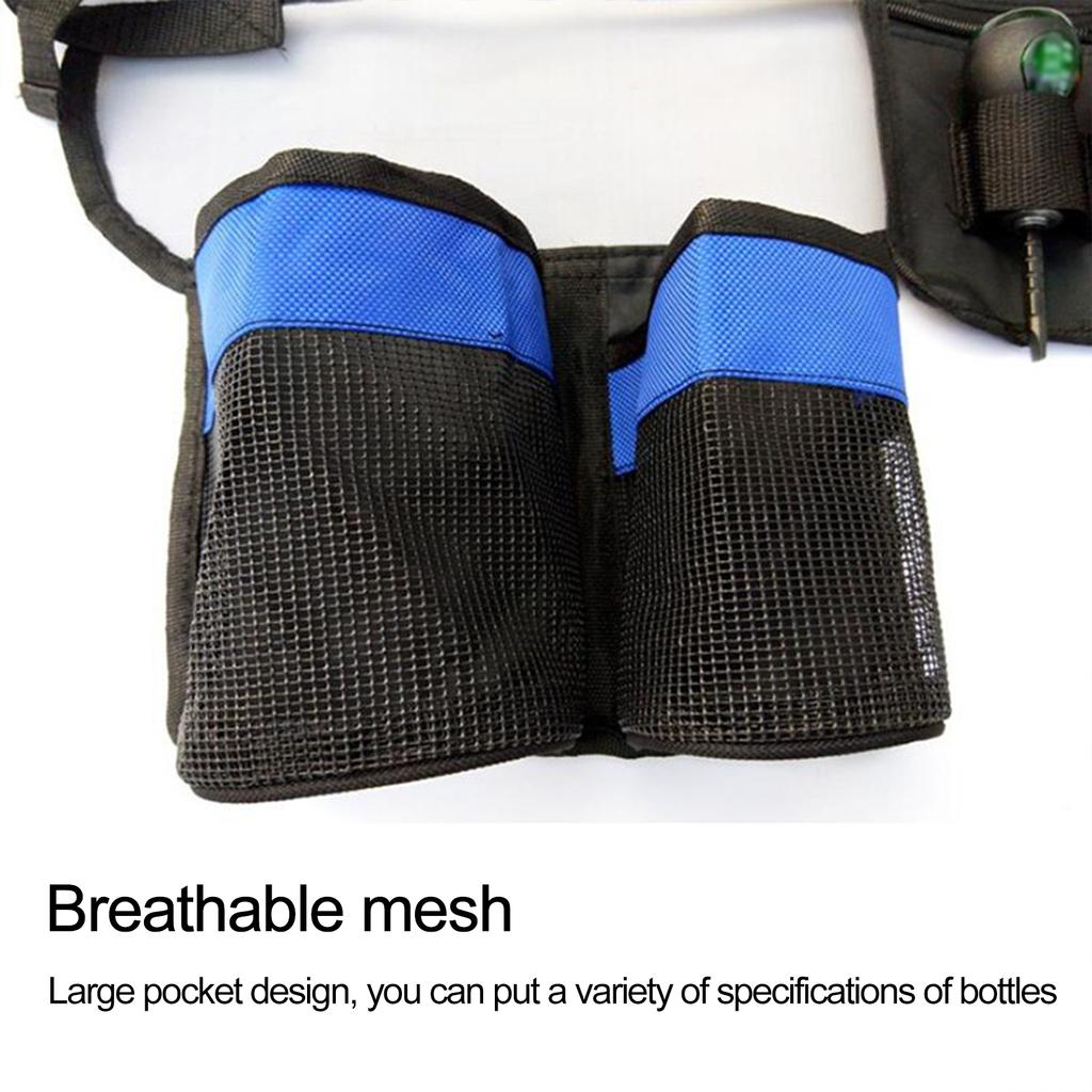 Blue 65x25CM Garden Tool Bag Multipurpose Oxford Cloth Resistance Large Capacity Portable Tool Waist Bag