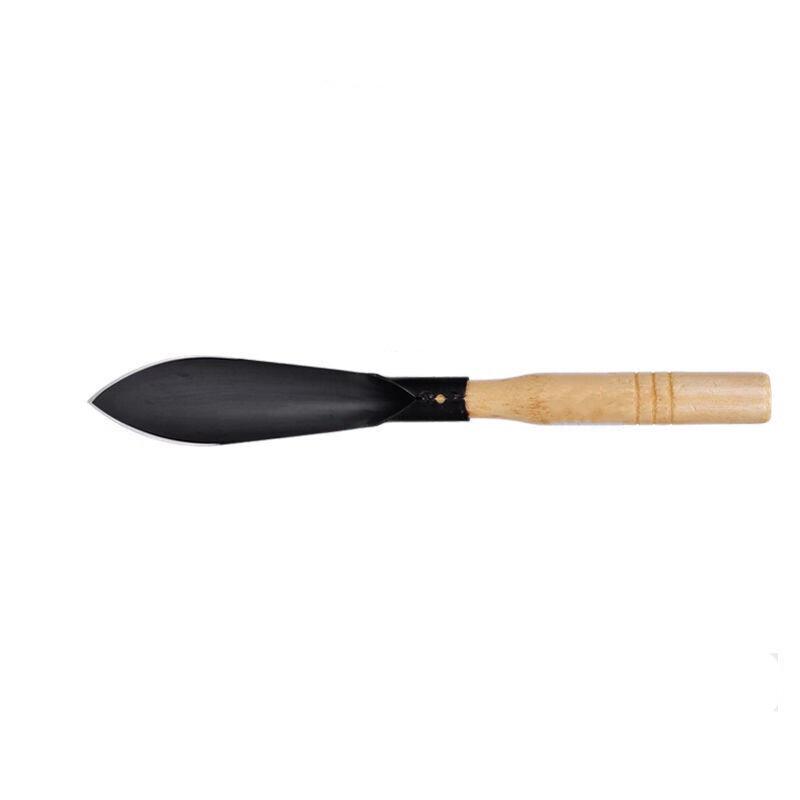 Dreiteiliges Gartengeräte-Set: Rechen, kleine Schaufel und Pflanzwerkzeuge für Blumen und Sukkulenten.