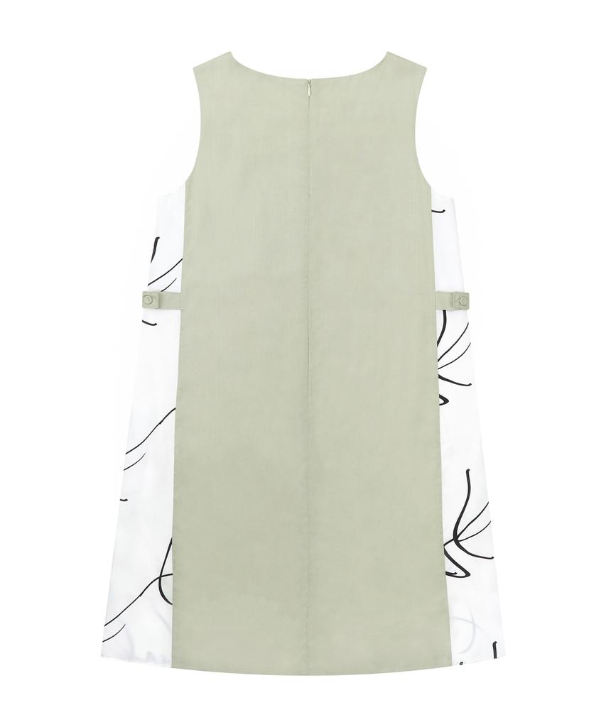 Hye Young Kim Satin Tent Sleeveless Dress - Mint