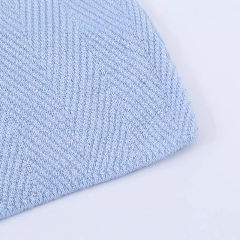 2026 Spring European & American Fashion One-Shoulder Fishbone Mid-Sleeve Elastic Knit Top