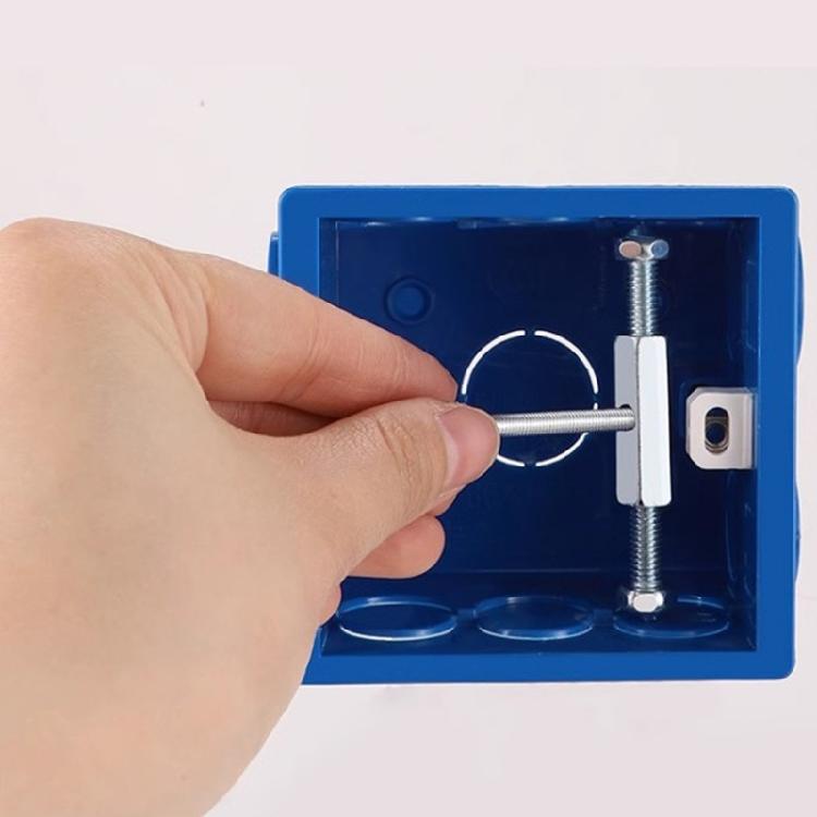 10Pcs Wall Electrical Box Screw Support Rod Adjustable Cassette Screws with Wrench Wall Switches Box Repair Device