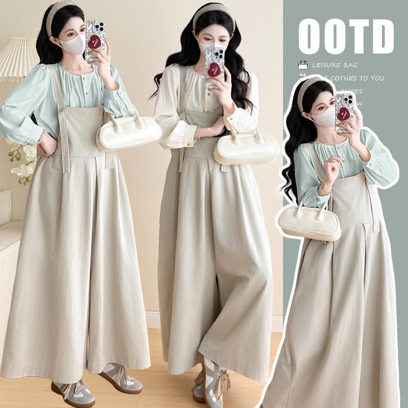 2026 Japanese-Style Loose Overalls with Comfortable Shirt XL