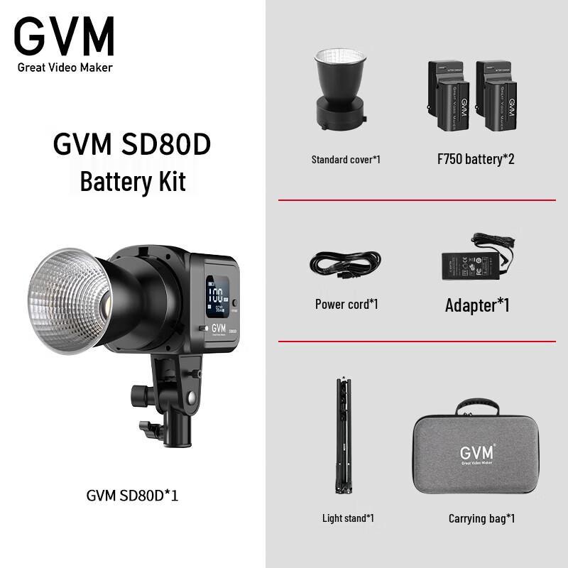 

GVM SD80D Portable Bi-Color LED Video Fill Light