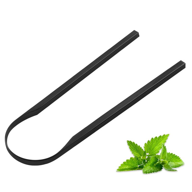 

1Pcs Stainless Steel Tongue Scraper Fresh Breath Cleaning Coated Tongue Toothbrush Oral Hygiene U-Shaped Metal Tongue Scraper