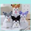 Adorable 4 Inch Kuromi Plush Toy Cute Cartoon Character Doll Keychain Accessory